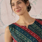InWeave Teal Hunter Batik W/S Top - Swadesiicart