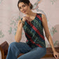 InWeave Teal Hunter Batik W/S Top - Swadesiicart