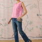 InWeave Baby Pink Kantha W/S Top - Swadesiicart