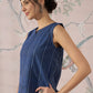 InWeave Indigo Striped Kantha W/S Top - Swadesiicart