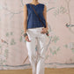 InWeave Indigo Striped Kantha W/S Top - Swadesiicart