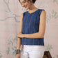 InWeave Indigo Striped Kantha W/S Top - Swadesiicart