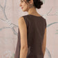 InWeave Dark Brown Kantha W/S Top - Swadesiicart