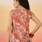 InWeave Coral Jaal Floral Print W/S Top - Swadesiicart