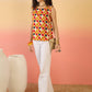 InWeave Mustard Multi Check Foil W/S Top - Swadesiicart