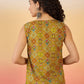 InWeave Ochre Round Multi Foil W/S Top - Swadesiicart
