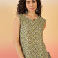 InWeave Olive Ajarakh W/S Top - Swadesiicart