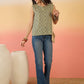 InWeave Olive Ajarakh W/S Top - Swadesiicart