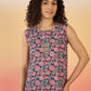 InWeave Navy Different W/S Top - Swadesiicart