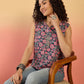 InWeave Navy Different W/S Top - Swadesiicart