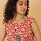 InWeave Red Different W/S Top - Swadesiicart