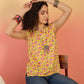 InWeave Bright Yellow Different W/S Top - Swadesiicart