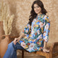 InWeave Multi Abstract Mandarin Top - Swadesiicart