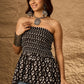 InWeave Black Arrow Ikkat Off Shoulder Top - Swadesiicart