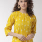 InWeave Women's Yellow Arrow Top - Swadesiicart