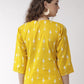InWeave Women's Yellow Arrow Top - Swadesiicart