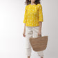 InWeave Women's Yellow Arrow Top - Swadesiicart
