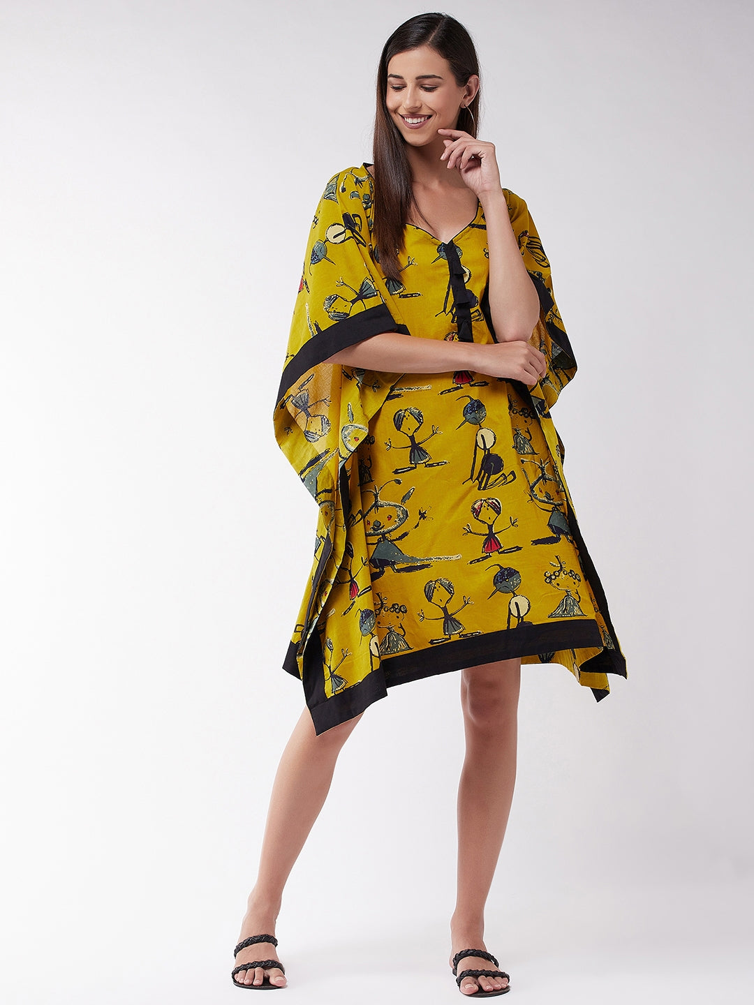 InWeave Women's Quirky Kaftan Top - Swadesiicart