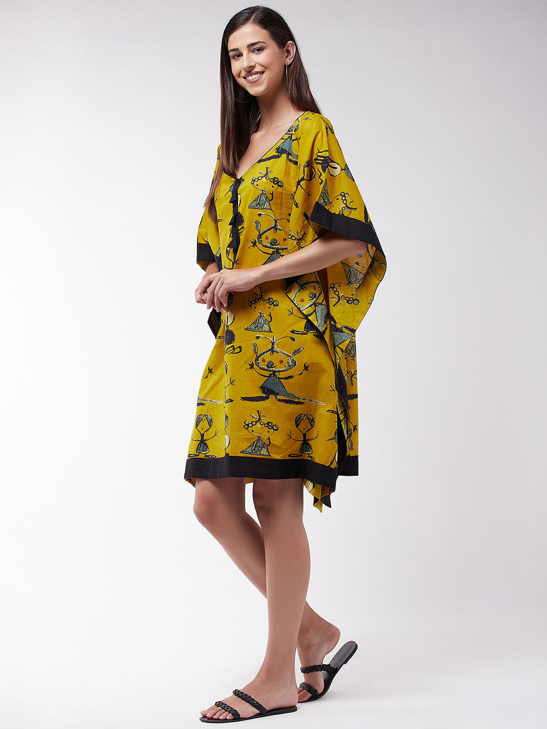 InWeave Women's Quirky Kaftan Top - Swadesiicart