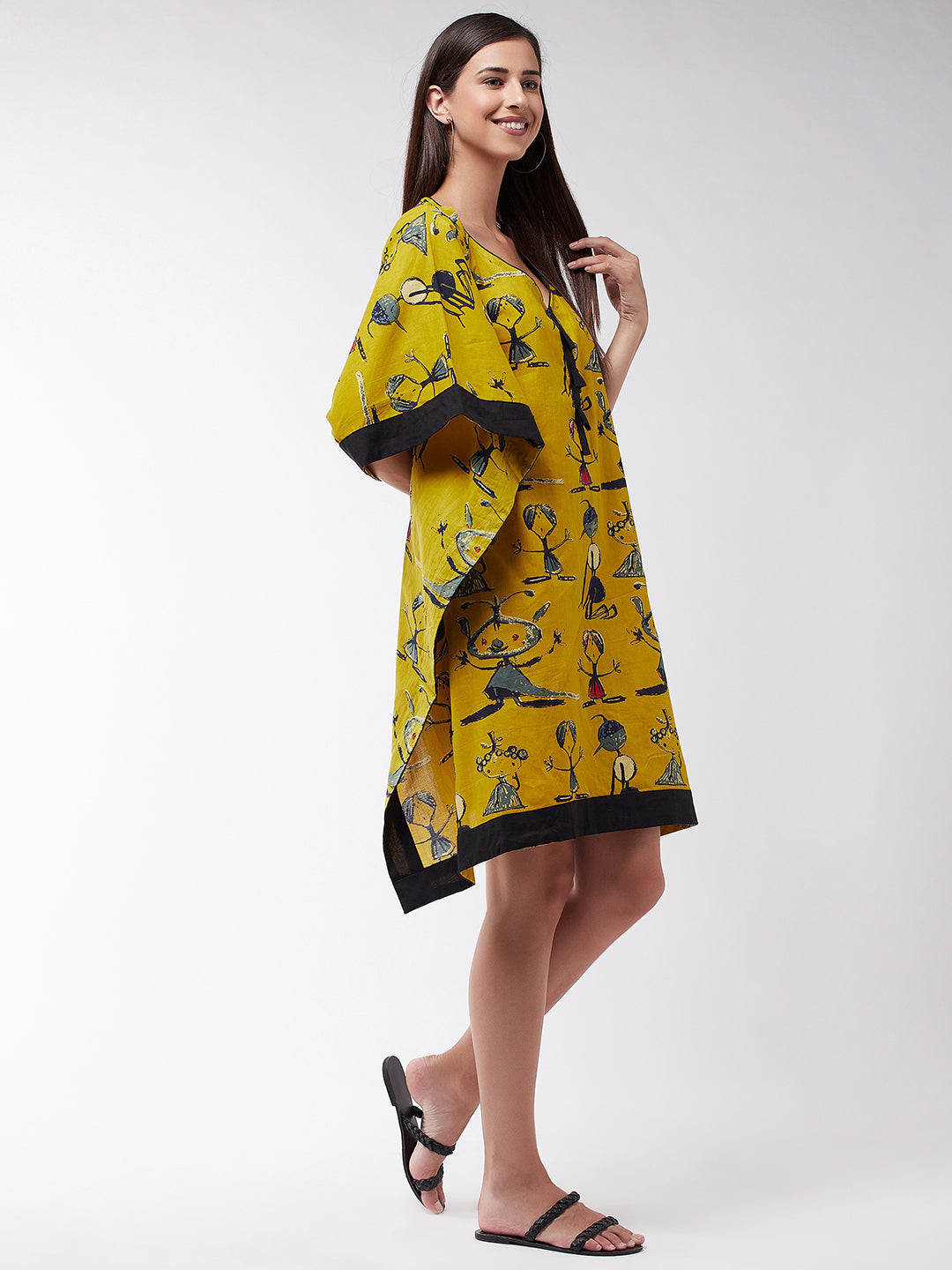 InWeave Women's Quirky Kaftan Top - Swadesiicart