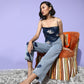 InWeave Blue Elephant Scarf Top - Swadesiicart