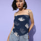 InWeave Blue Elephant Scarf Top - Swadesiicart