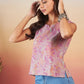 InWeave Pink Coral Floral Print W/U Top - Swadesiicart