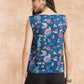 InWeave Blue Pink Kalamkari Top - Swadesiicart