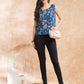 InWeave Blue Pink Kalamkari Top - Swadesiicart