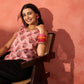 InWeave Peach Printed W/S Top - Swadesiicart