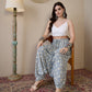InWeave Powder Blue Ikkat Print Harem Pant - Swadesiicart