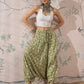 InWeave Apple Green Ikkat Print Harem Pant - Swadesiicart
