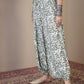 InWeave Sea Green Ethnic Window Harem Pant - Swadesiicart