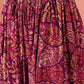 InWeave Wine Maroon Leaf Print Foil Harem Pant - Swadesiicart