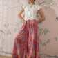 InWeave Dull Pink Window Palazzo - Swadesiicart