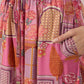 InWeave Dull Pink Window Palazzo - Swadesiicart