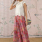 InWeave Dull Pink Window Palazzo - Swadesiicart