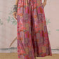 InWeave Dull Pink Window Palazzo - Swadesiicart