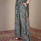 InWeave Green Big Jaal Palazzo - Swadesiicart