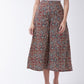 InWeave Women's Maroon Kalamkari Palazzo - Swadesiicart