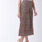 InWeave Women's Maroon Kalamkari Palazzo - Swadesiicart
