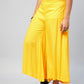 InWeave Women's Solid Yellow Palazzo - Swadesiicart