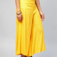InWeave Women's Solid Yellow Palazzo - Swadesiicart