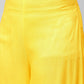InWeave Women's Solid Yellow Palazzo - Swadesiicart