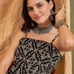 InWeave Black Damask Print Strappy Jumpsuit - Swadesiicart