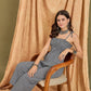 InWeave Black Small Check Strappy Jumpsuit - Swadesiicart