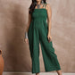 InWeave Green Kantha Strappy Jumpsuit - Swadesiicart