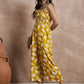 InWeave Honey Yellow Beige Strappy Jumpsuit - Swadesiicart
