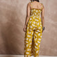 InWeave Honey Yellow Beige Strappy Jumpsuit - Swadesiicart
