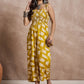 InWeave Honey Yellow Beige Strappy Jumpsuit - Swadesiicart